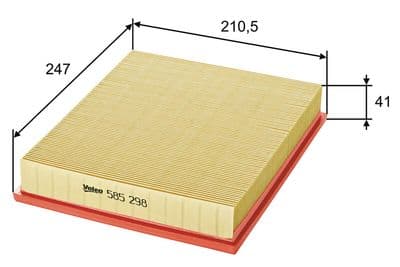 Filtro de aire VALEO 585298