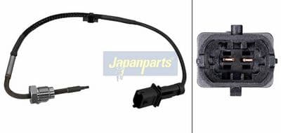Sensor, de temperatura de gas de escape JAPANPARTS EGT-0406