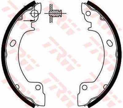 Juego de zapatas de frenos TRW GS8552