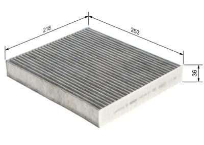 Filtro, aire del interior BOSCH 1 987 435 511
