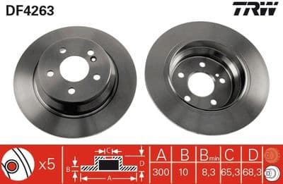 Disco de freno TRW DF4263