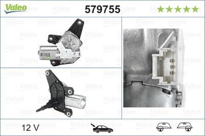 Motor del limpiaparabrisas VALEO 579755