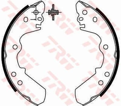 Juego de zapatas de frenos TRW GS8551