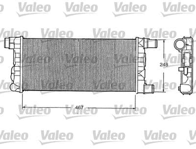 Radiador, refrigeración del motor VALEO 730520