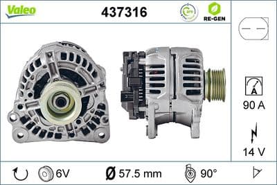 Alternador VALEO 437316