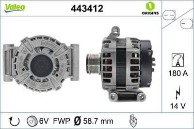 Alternador VALEO 443412