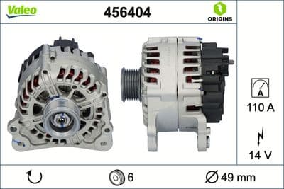 Alternador VALEO 456404