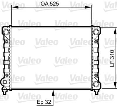 Radiador, refrigeración del motor VALEO 734415