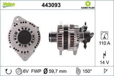 Alternador VALEO 443093
