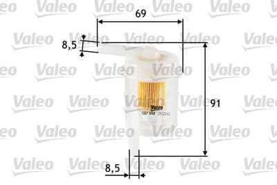 Filtro combustible VALEO 587048