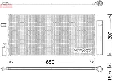 Condensador, aire acondicionado DENSO DCN20024