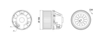 Ventilador del interior MAHLE AB 249 000S