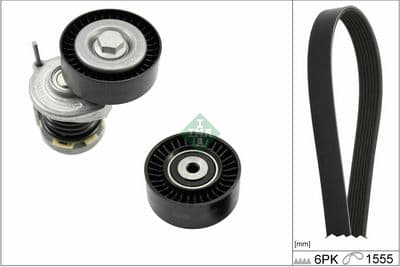 Juego de correas trapeciales poli V Schaeffler INA 529 0535 10