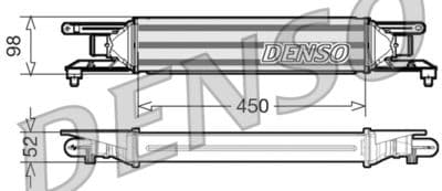 Radiador de aire de admisión DENSO DIT01001