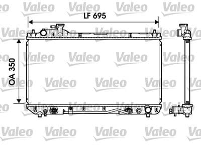 Radiador, refrigeración del motor VALEO 734217