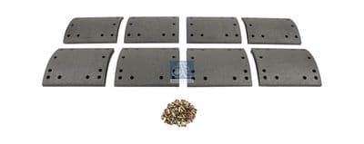 Juego de balatas de freno, freno de tambor DT Spare Parts 10.23000