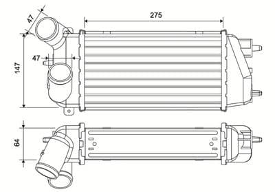 Radiador de aire de admisión VALEO 881592