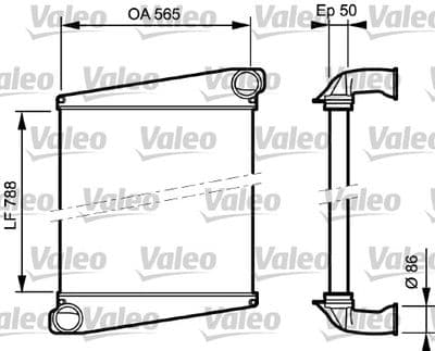 Radiador de aire de admisión VALEO 818874