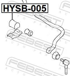 Soporte, estabilizador FEBEST HYSB-005