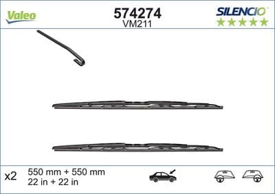Limpiaparabrisas VALEO 574274
