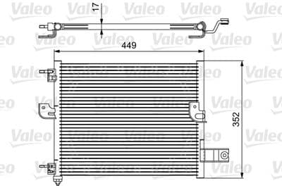 Condensador, aire acondicionado VALEO 814422