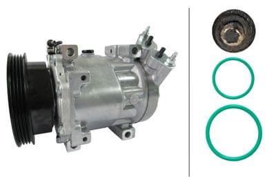 Compresor, aire acondicionado HELLA 8FK 366 204-211