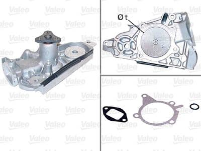Bomba de agua, refrigeración del motor VALEO 506948