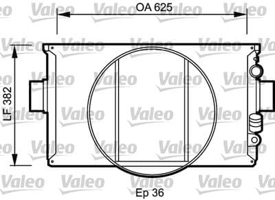 Radiador, refrigeración del motor VALEO 730334