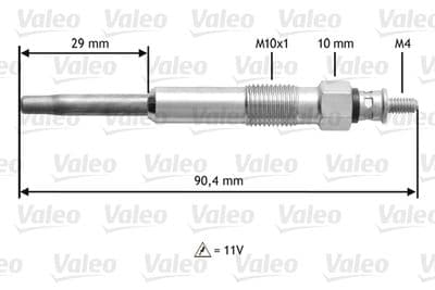 Bujía de precalentamiento VALEO 345101