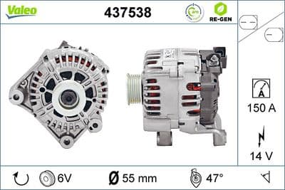 Alternador VALEO 437538