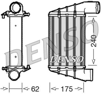 Radiador de aire de admisión DENSO DIT02001