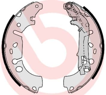 Juego de zapatas de frenos BREMBO S 23 531