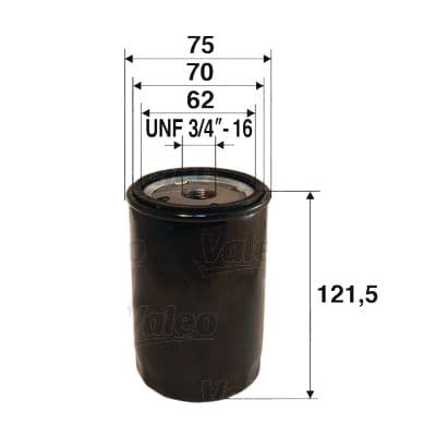 Filtro de aceite VALEO 586052