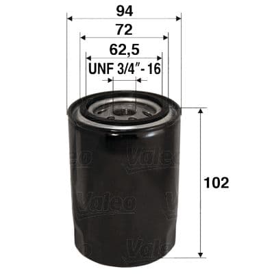 Filtro de aceite VALEO 586066