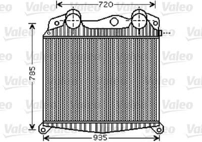 Radiador de aire de admisión VALEO 818741