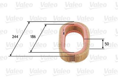 Filtro de aire VALEO 585616