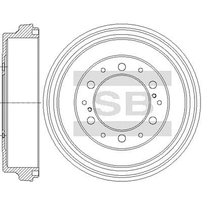 Tambor de freno Hi-Q SD7102