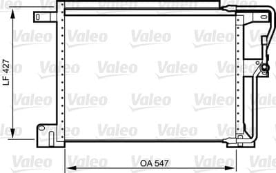Condensador, aire acondicionado VALEO 818024