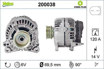 Alternador VALEO 200038