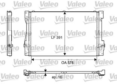 Condensador, aire acondicionado VALEO 817675