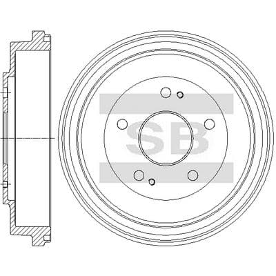 Tambor de freno Hi-Q SD4156