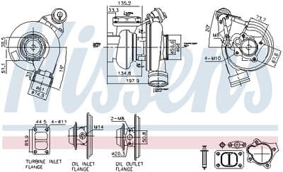 Turbocompresor, sobrealimentación NISSENS 93759