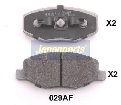 Juego de balatas de freno JAPANPARTS PA-029AF