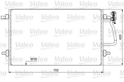 Condensador, aire acondicionado VALEO 814030