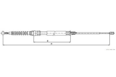 Cable de accionamiento, freno de estacionamiento TEXTAR 44097200