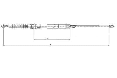 Cable de accionamiento, freno de estacionamiento TEXTAR 44006600