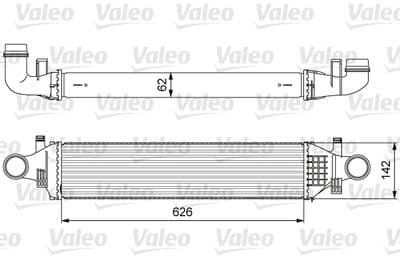 Radiador de aire de admisión VALEO 818623