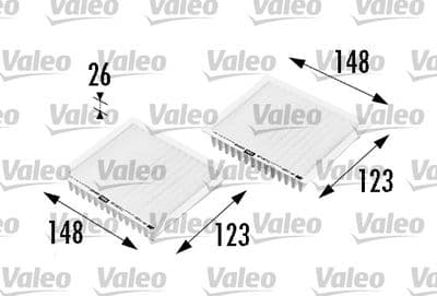 Filtro, aire del interior VALEO 698469
