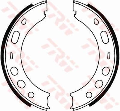 Juego de zapatas de frenos, freno de mano TRW GS8706