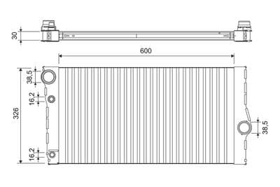 Radiador, refrigeración del motor VALEO 701193
